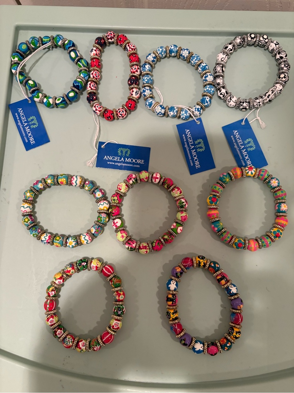 Angela Moore Women’s Beaded Stretch Bracelet - Multicolor